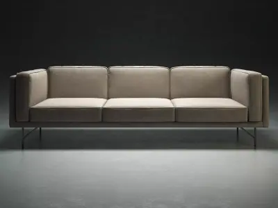 Bank Sofa 3 Seater 3D model