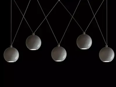 Multisphere Pendant White 5 3D model purchase