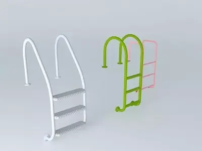 pool and parapet ladders Free 3D model