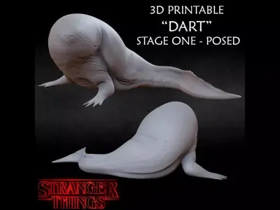 3D PRINTABLE DART STRANGER THINGS - STAGE ONE POSED 3D print model