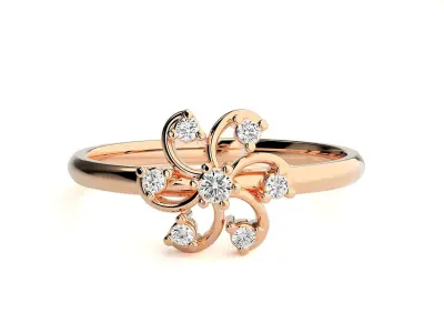 Women ring 3D print model 97