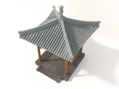 Wooden Gazebos 3 3D model