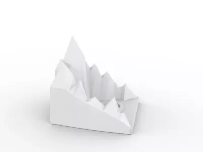 Mountain Range Candle Holder 3D Print Model 3D print model