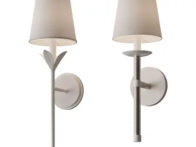  Olive Leaf Stem And Demske Sconce 3D model