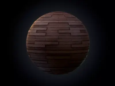 Wood Floor Stylized - VOL 01 - substance designer Texture