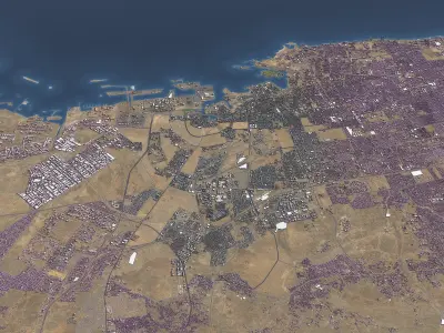 Jeddah - Topography Terrain 3D Model 3D Model Pack