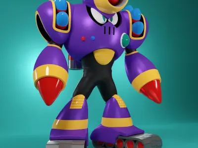 Napalm Man  Rockman Megaman Famicom nes 3D model 3D model