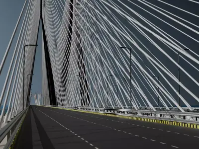 Bandra Worli Sea Link 3D Model 3D model