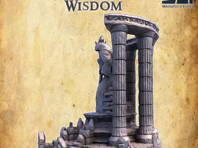 Altar of Wisdom Tabletop Terrain 28MM  3D print model