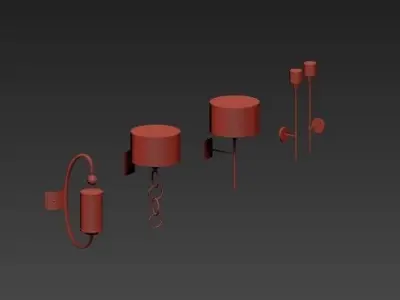 Table lamp 3 3D model