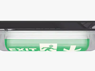 Escape Light Low-poly 3D model