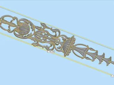 Big pattern on door 3D print model