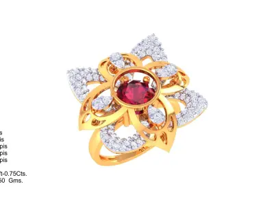  Women Ring MTL 3dm STL OBJ FBX Details 3D print model 3
