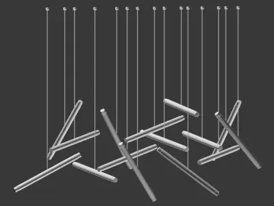 Dutti Led Chandelier 3D model