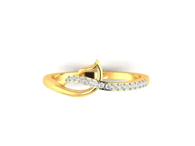Solitaire Engagement Women Ring 3D print model order