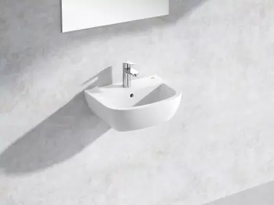 Bau Wall hung Basin 45 Set 3D model