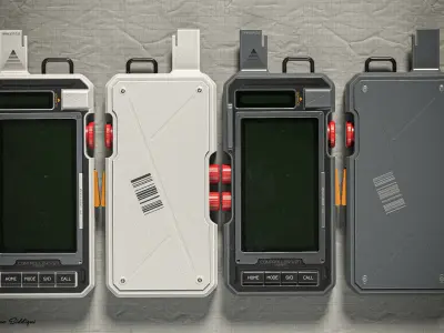 Sci-fi Controller V27 PBR Low-poly 3D model