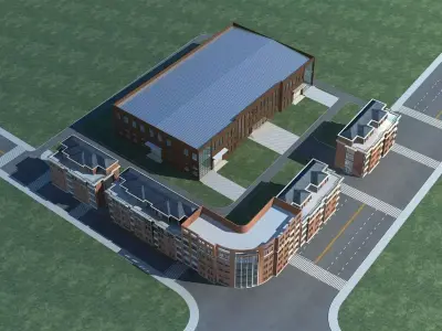 Office Building 3D model 484