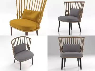Nub easy chair 3D model