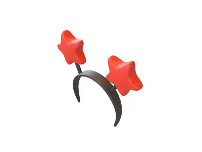 Star Headband v1 002 Low-poly 3D model