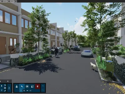 Housing Complex Lumion 10 Rendering 3D model