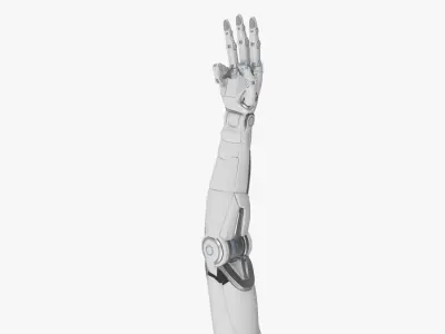 Cyborg arm 3 fingers 3D model