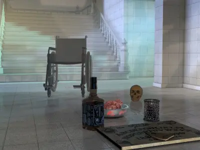 Madhouse Horror Scene 3D model