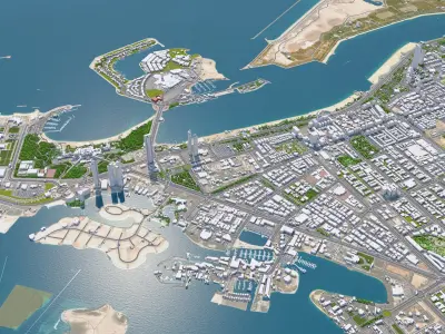  Abu Dhabi 3D City UAE 