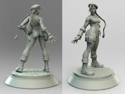 Cammy White Street Fighter 3D print model
