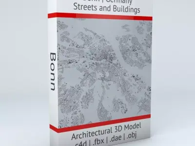 Bonn Streets and Buildings 3D model