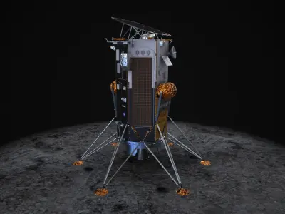 Nova-C Lunar IM-1 MISSION Low-poly 3D model