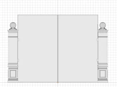 Ornamental Metal Gates Collection Low Poly PBR 3D Assets 3D Model Pack