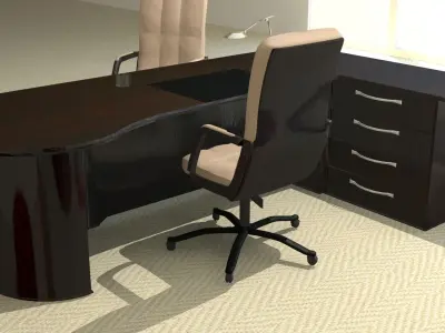 Modern Office Furniture 3D model