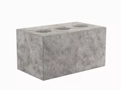 Concrete Brick 02 Low-poly 3D model
