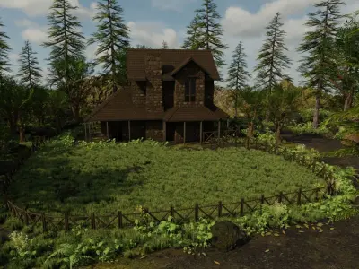 House Scene 3D model