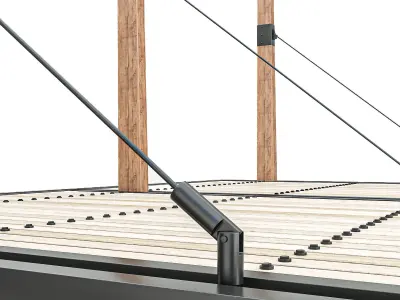 wooden canopy 3D model
