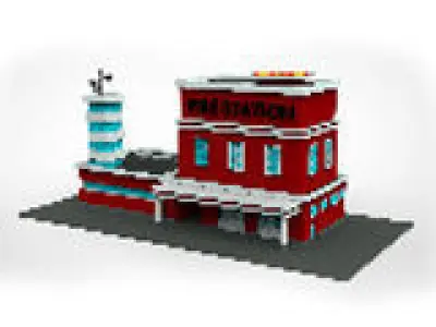 Build your city Low-poly 3D model