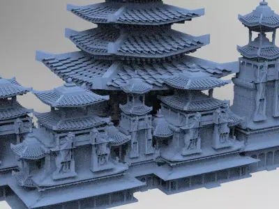 Warlord Tower Kit bash  3D model