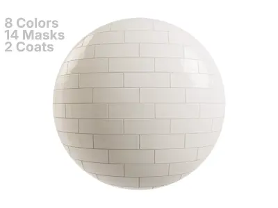 Subway Tile in Running Bond Layout Texture