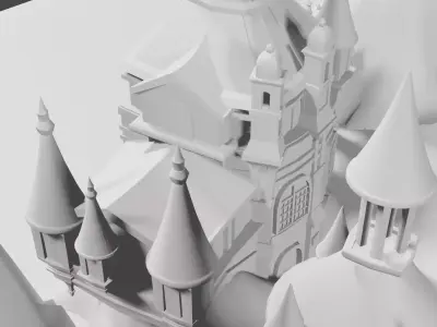 Medieval Castle 3D model 21