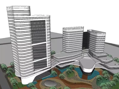 vacation spot-Resort-Fashion Leisure Hotel-0209 3D model