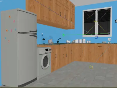 Kitchen Full Scene  3D model