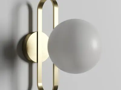 modern nordic wall lamp amara 3D model