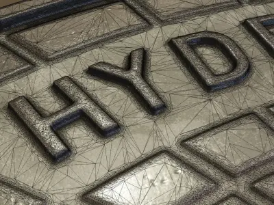 Sewer Cover 2 Hydranten High-Poly 3D model