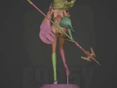 Genshin Impact - Shenhe STL file for 3D printing - Lite version 3D print model