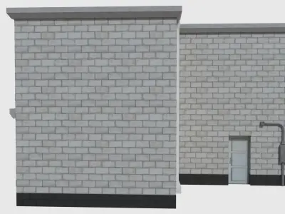 Corner Bank - Game Ready Low-poly 3D model