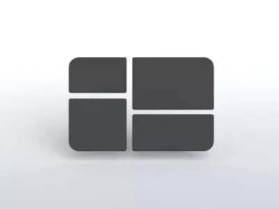 Windows 1 Logo v1 004 Free low-poly 3D model