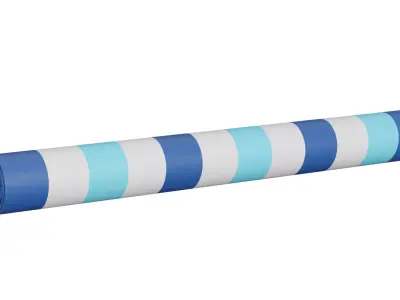 Beach Blanket Low-poly 3D model