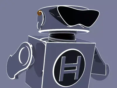 SCI-FI ROBOT Low-poly 3D model