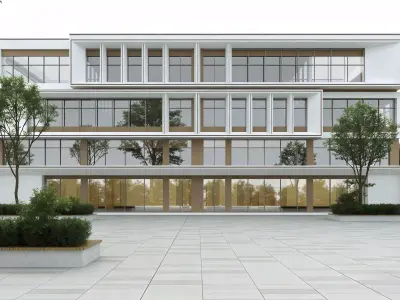 Modern Office Building 3D model